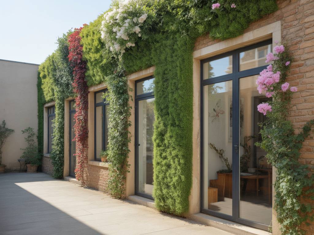 Mur végétal extérieur : transformez votre façade ou clôture en œuvre naturelle et vivante