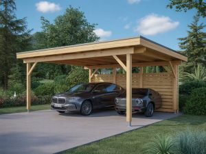 Carport en bois ou en aluminium : quel abri choisir pour protéger votre voiture et structurer votre espace extérieur ?