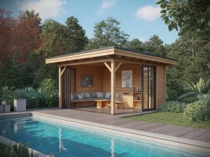 Pool house en bois : comment concevoir un espace convivial et fonctionnel autour de votre piscine